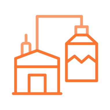 Beyaz arka plan üzerinde izole anahat Eko ev