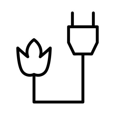 enerji ikonu vektör illüstrasyonu