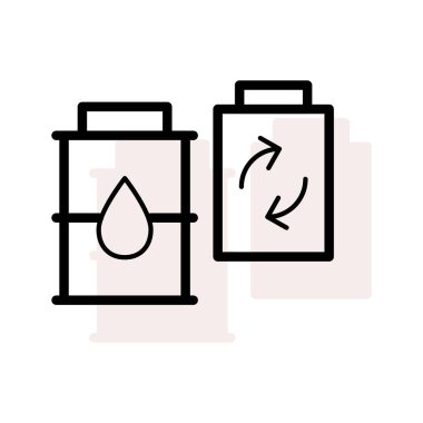 Semboller, oklar ve bej gölge beyaz zemin üzerine izole damla ile süt