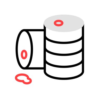 enerji kavramı satırı simgesi, vektör çizim