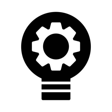 Glif lamba ile dişli üzerinde izole beyaz arka plan