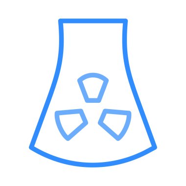 Anahat radyoaktif baca beyaz arka plan üzerinde izole