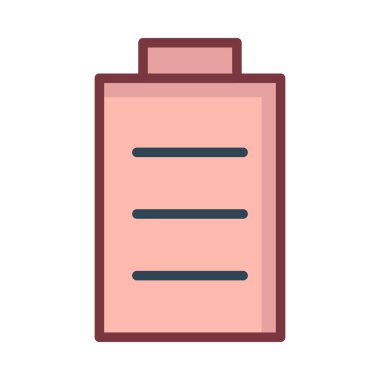 Beyaz arka plan üzerinde izole pembe akümülatör