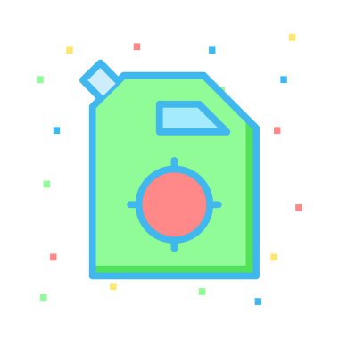 Renkli noktalar beyaz zemin üzerine yeşil ve kırmızı Sarnıcı 