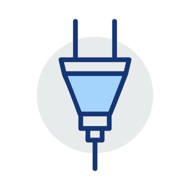 Beyaz arka plan üzerinde izole mavi ve gri renklerde modern tak