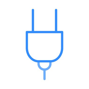 Anahat mavi fiş üzerinde izole beyaz arka plan