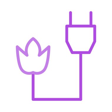 enerji ikonu vektör illüstrasyonu 