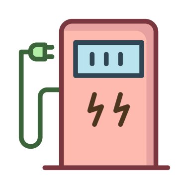 Pembe converter ile fiş üzerinde izole beyaz arka plan