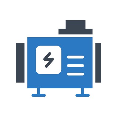 Beyaz arka plan üzerinde izole mavi ve gri renklerde flash Converter 