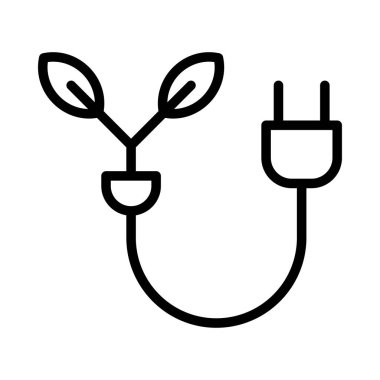 enerji ikonu vektör illüstrasyonu