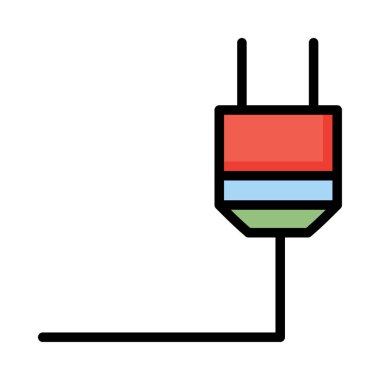 Beyaz arka plan üzerinde izole kırmızı, mavi ve yeşil fiş