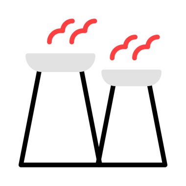 enerji kavramı satırı simgesi, vektör çizim