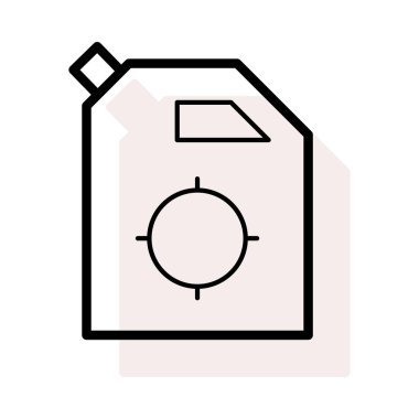 Bej gölge beyaz zemin üzerine izole hedef tüple