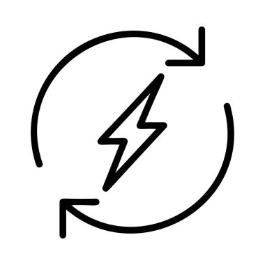 Beyaz arka plan üzerinde izole okları ile siyah anahat flash