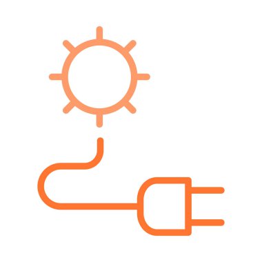 enerji ikonu vektör illüstrasyonu 