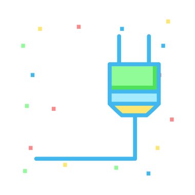 Olug renkli noktalar beyaz zemin üzerine 