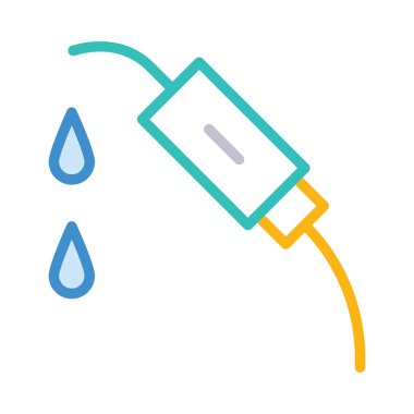 Beyaz arka plan üzerinde izole basit benzin bașlık