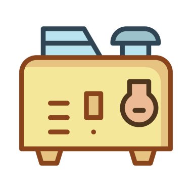 Beyaz arka plan üzerinde izole sarı dönüştürücü