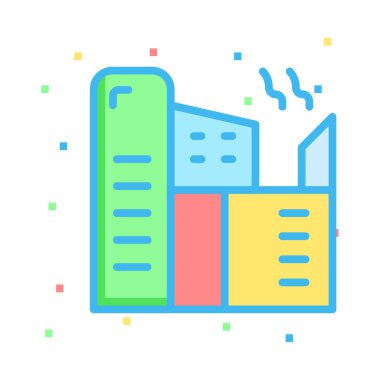 Parlak renkli noktalar ile beyaz arka plan üzerinde bitki 