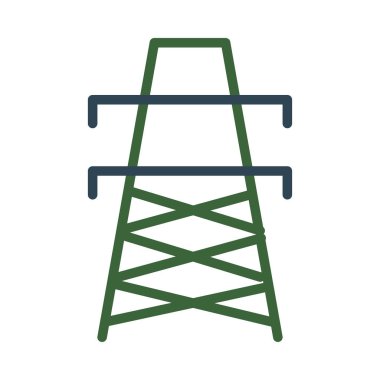 Yeşil güç istasyonu beyaz arka plan üzerinde izole