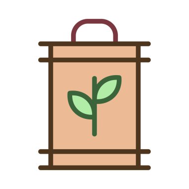 Beyaz arka plan üzerinde izole Eko yakıt