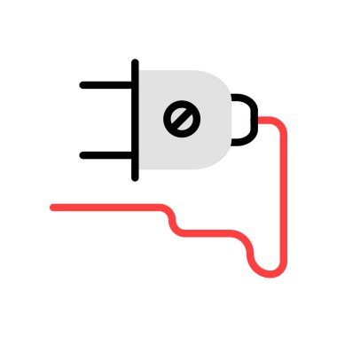 enerji kavramı satırı simgesi, vektör çizim