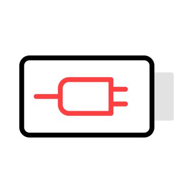 enerji kavramı satırı simgesi, vektör çizim