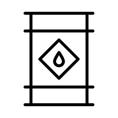 Beyaz arka plan üzerinde izole damla ile siyah anahat teneke kutu