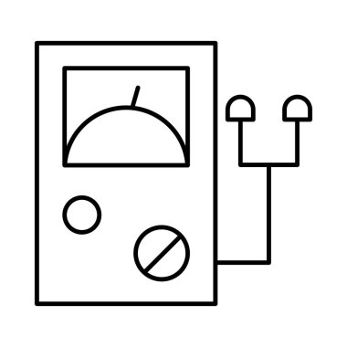 Beyaz arka plan üzerinde izole ince çizgi teknoloji nesne