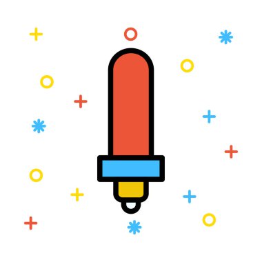 Renkli semboller ile beyaz arka plan üzerinde ampul tasarruflu