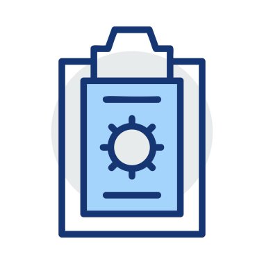 Beyaz arka plan üzerinde izole gri ve mavi renklerde güneş enerjisi