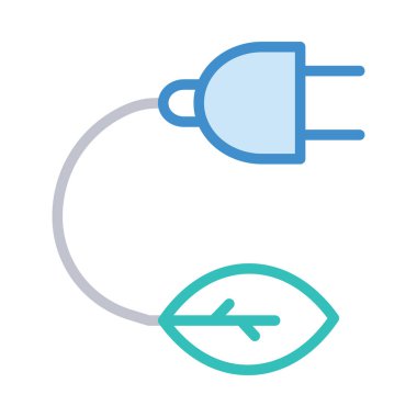 Çizgi stili tak beyaz arka plan üzerinde izole yaprak ile