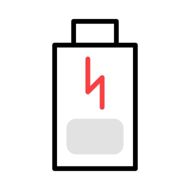 enerji kavramı satırı simgesi, vektör çizim