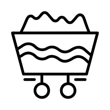 Beyaz arka plan üzerinde izole siyah anahat taşıma