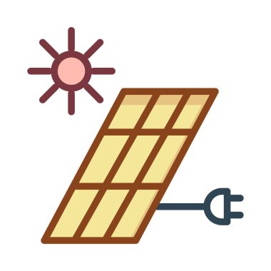 Pembe güneş beyaz arka plan üzerinde izole sarı güneş pili