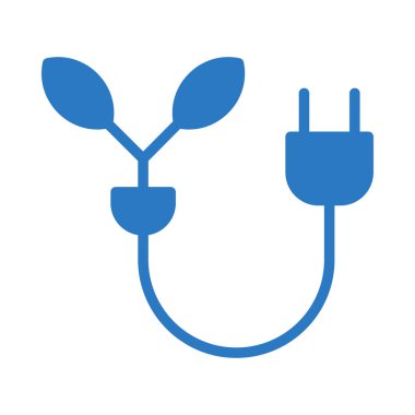 Çizgi ve beyaz arka plan üzerinde izole yaprakları ile mavi fiş 