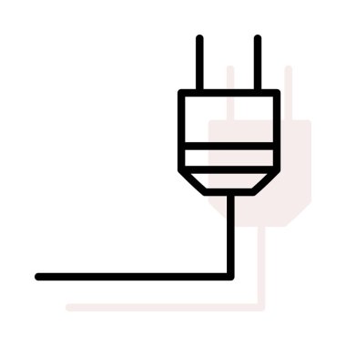 Bej gölge beyaz zemin üzerine izole hattı ile çizgili tak