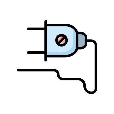 Beyaz arka plan üzerinde izole yanlış işareti ile mavi fiş