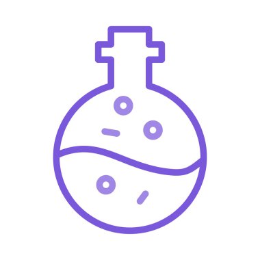 Beyaz arka plan üzerinde izole anahat menekşe şişesi