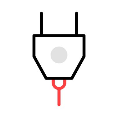 Beyaz arka plan üzerinde izole gri, kırmızı ve siyah renklerde takın