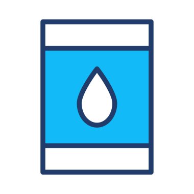 Basit mavi tüple izole üzerinde beyaz arka plan damla