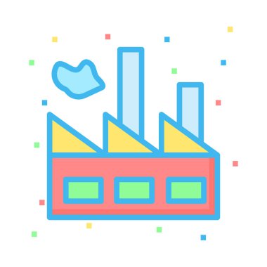 Parlak bitki bulut renkli noktalar beyaz zemin üzerine ile 