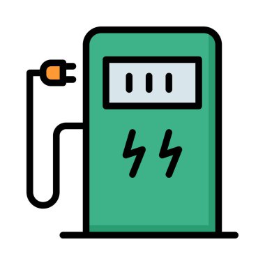 Çizgi ve beyaz arka plan üzerinde izole fiş yeşil değiştirmek