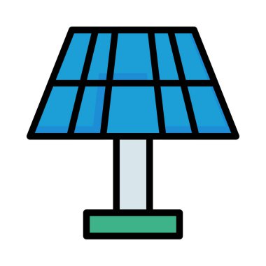 Beyaz arka plan üzerinde izole mavi ve gri güneş paneli