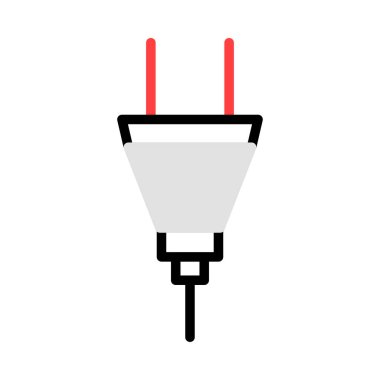 enerji kavramı satırı simgesi, vektör çizim