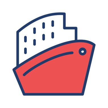 Beyaz arka plan üzerinde izole büyük liner