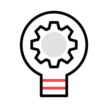 enerji kavramı satırı simgesi, vektör çizim