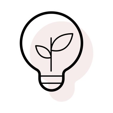 Ampul bej gölge beyaz zemin üzerine izole yaprakları ile