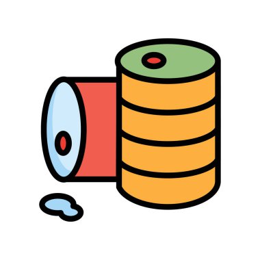 Beyaz arka plan üzerinde izole renkli sarnıçlar