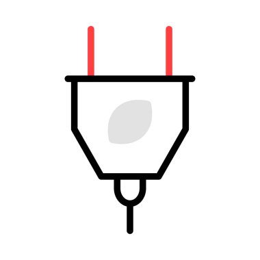 Beyaz arka plan üzerinde izole gri, kırmızı ve siyah renklerde basit tak